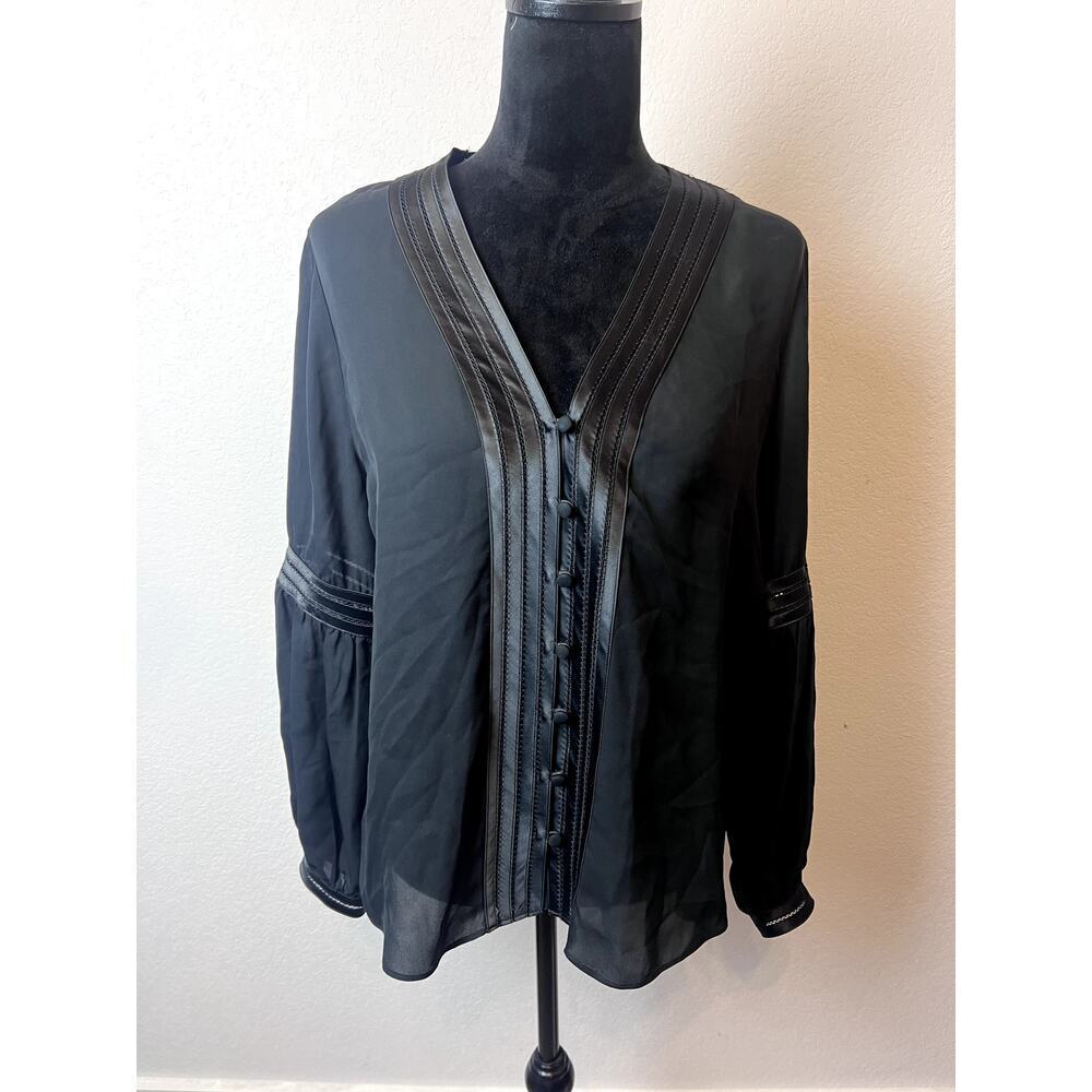 Veronica Beard Yumi Silk Pintuck Pleated Button-Up Shirt